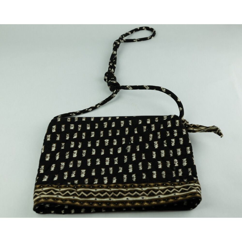 Vintage Vera Bradley Black and Brown "Zebras" Crossbody Bag - Retired 2001